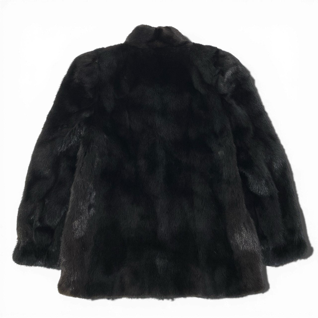68a24 SAGA MINK サガミンク 銀サガ ダークミンク ファーコート サイズ11 ブラック 最高級本毛皮 Mink Fur Coatt18r