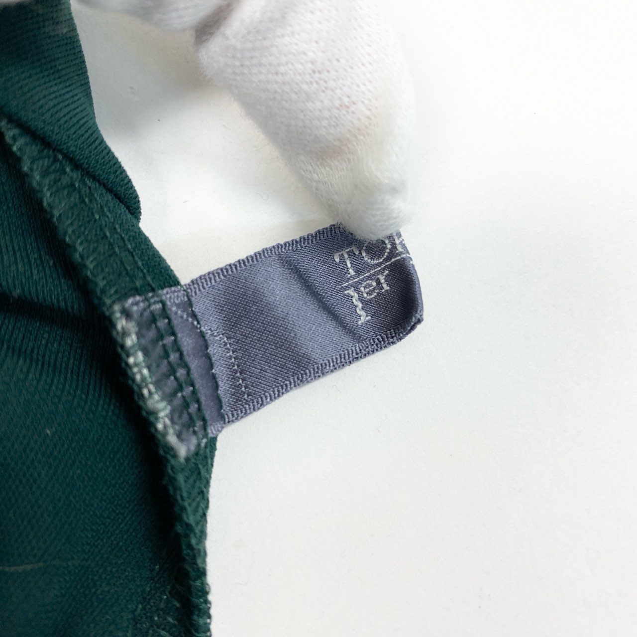 64a23 TOKUKO 1er VOL トクコプルミエヴォル 両面プリント 長袖ワンピース ロングワンピース ストレッチ素材 9 グリーン レディースu02t