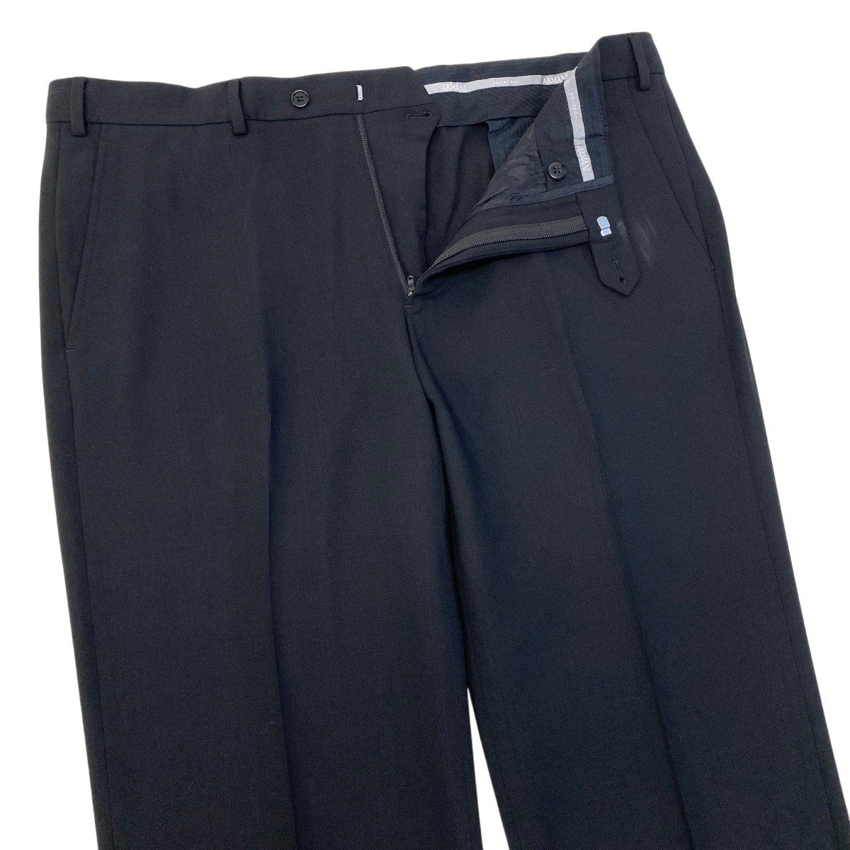 84f18 ARMANI COLLEZIONI アルマーニコレッツォーニ スーツ セットアップ サイズ54 ブラック フォーマル ビジネス 冠婚葬祭t18r
