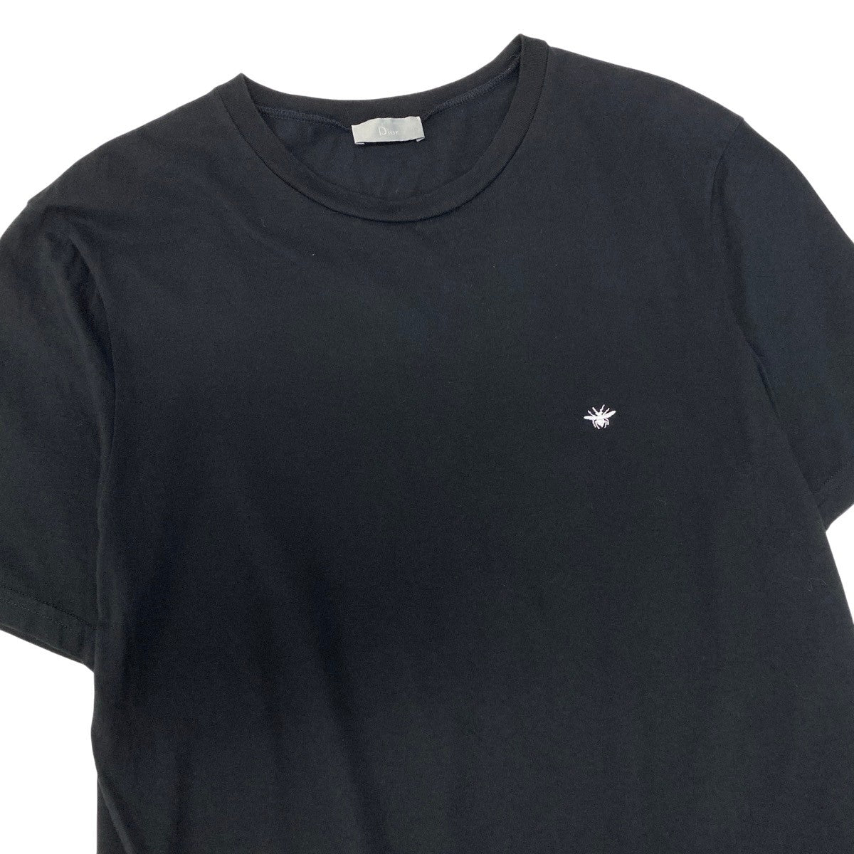 Mf18 Dior Homme ディオールオム Bee刺繍 ワンポイント Tシャツ Bee Embroidered T-Shirt M ブラックt18r