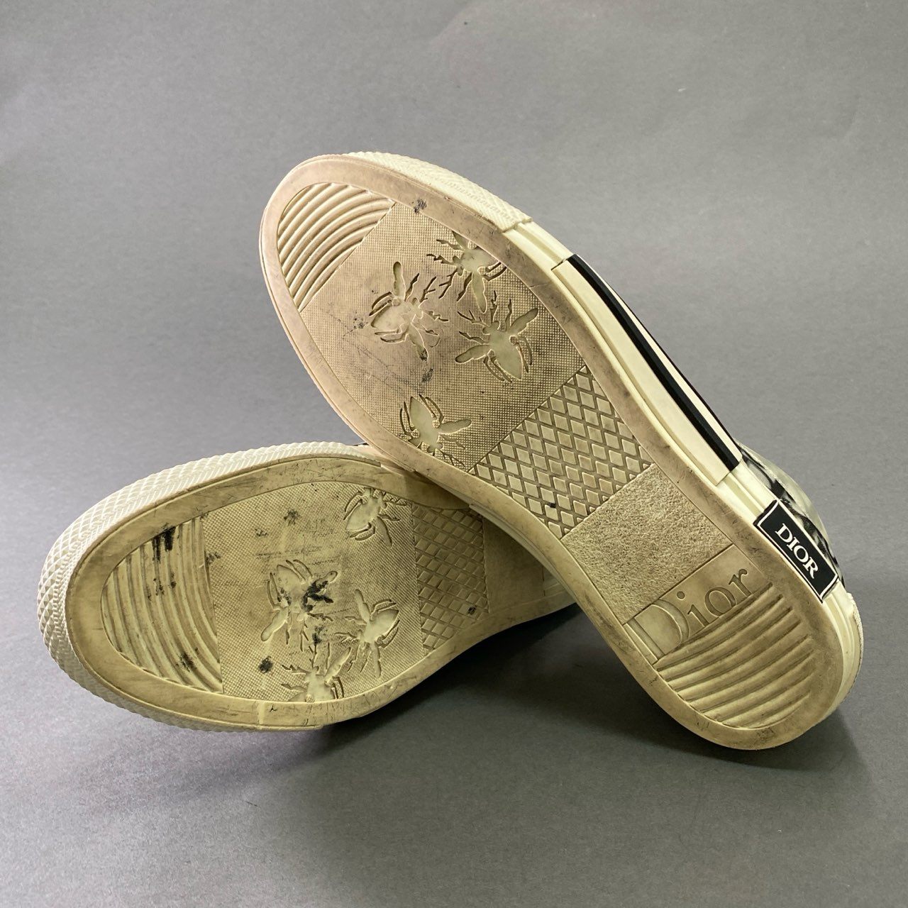 4f6 Dior Homme ディオールオム B23 オブリーク ローカットスニーカー 42 ホワイト Oblique トロッター シューズ