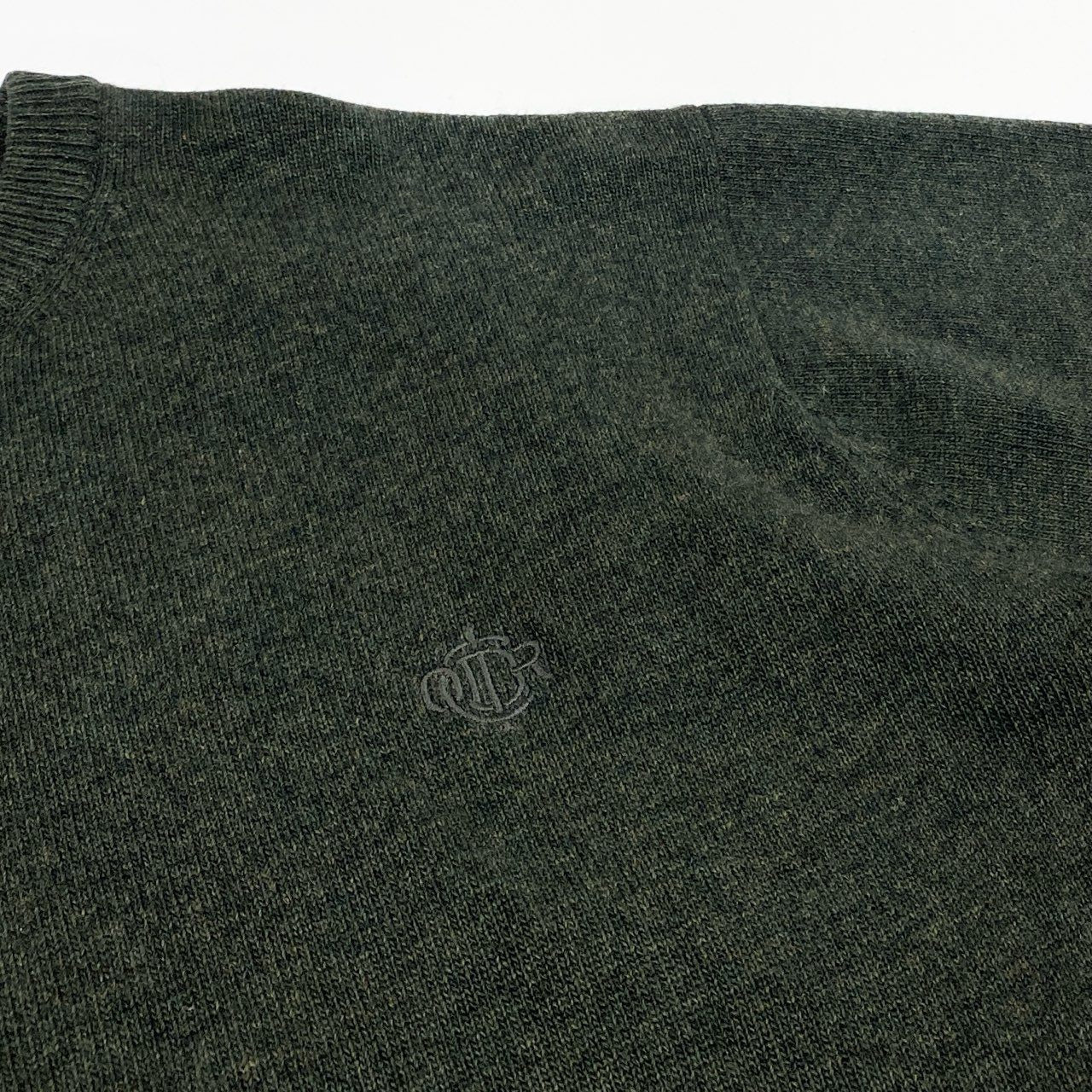 2L27 Vintage Christian Dior ヴィンテージ クリスチャンディオール One Point Logo NEP Knit Sweater ワンポイントロゴ ニットセーター M メンズ 男性用k02i