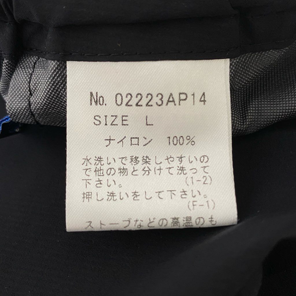 9d10-2 【美品】 HYSTERIC  ヒステリックグラマー SEE NO EVIL PERTEX パーテックス 耐水トラックパンツ L ブラック メンズ