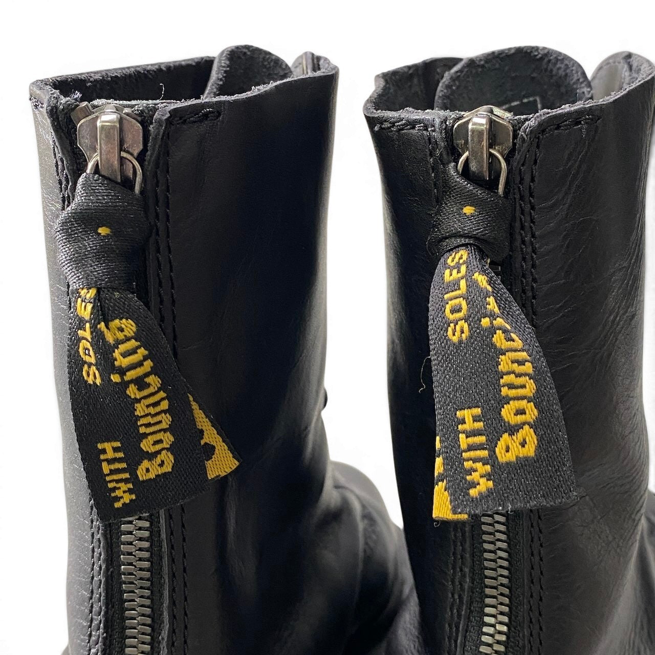 4e21 Y’s x Dr. Martens ワイズ ドクターマーチン コラボシューズ レザーブーツ ハイカットシューズ レースアップ クラシックカーフレザー ユニセックス メンズ 男性用 32228001 UK5 ブラックo07t