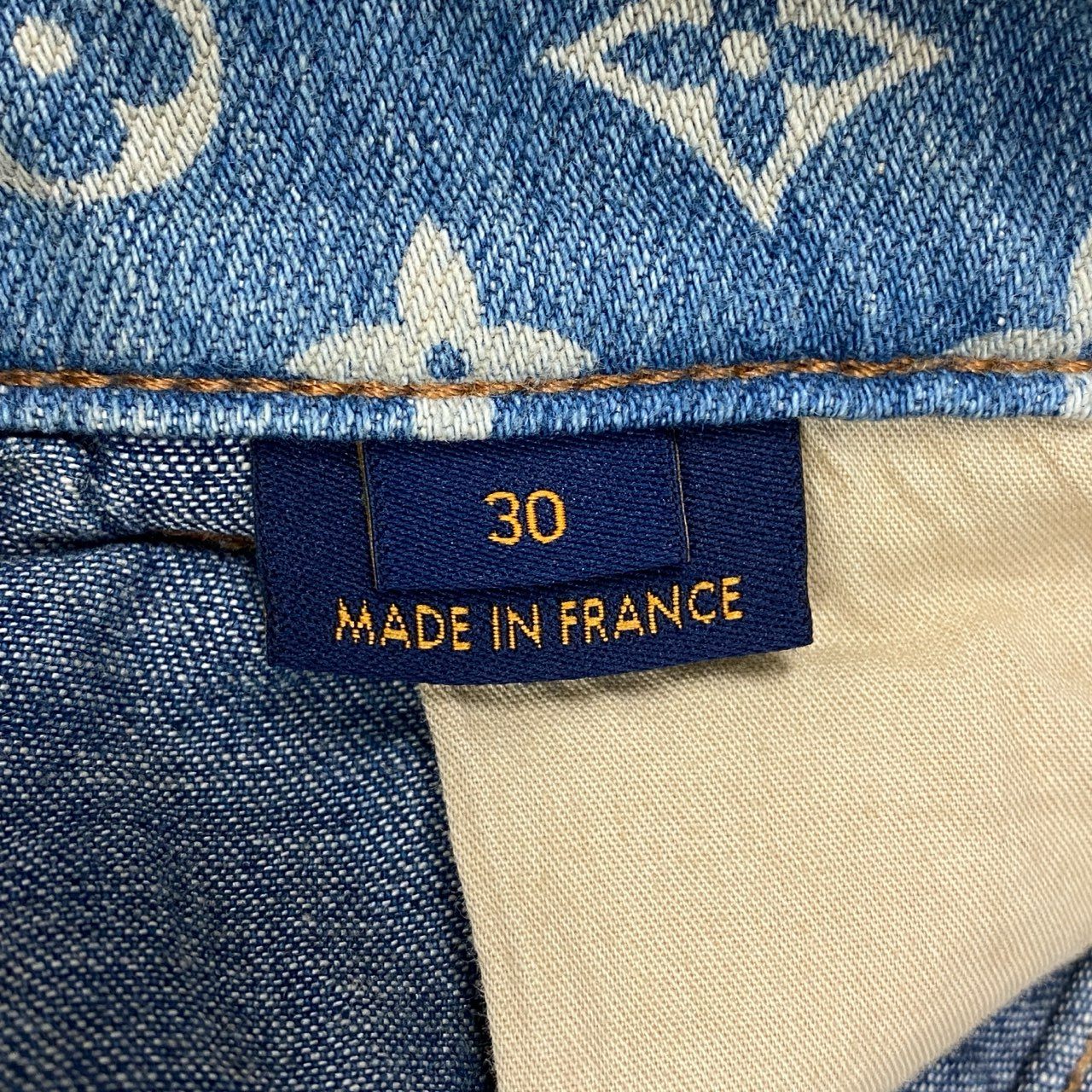 Ia15 LOUIS VUITTON ルイヴィトン RM222 2022AW Destroy Carpenter  Bell Bottom モノグラム デニムパンツ サイズ30 メンズ カーペンカーボトムk02i