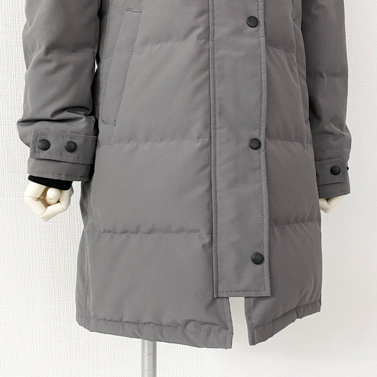 82j4  《新品タグ付き》 CANADA GOOSE カナダグース ブラックレーベル 3802LB SHELBNRNE PARKA ダウンコート アウター コヨーテファー サイズXS グレー系 レディース