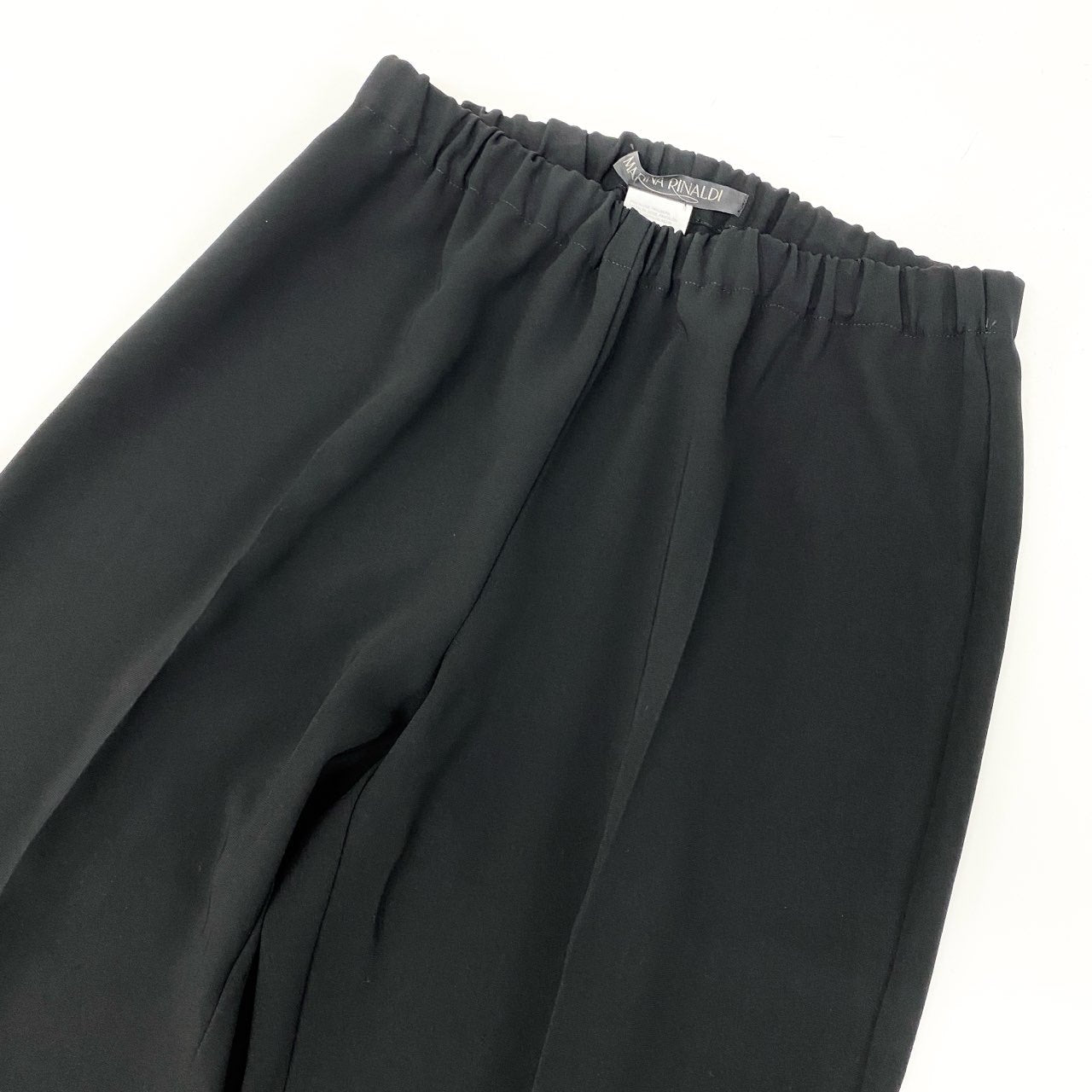 80k11 《美品》 MARINA RINALDI マリナリナルディ マックスマーラ セットアップパンツ 長袖シャツ チュニック 金ボタン テーパードパンツ ウエストゴム レディース 女性用 大きいサイズ 15 ブラックu02t