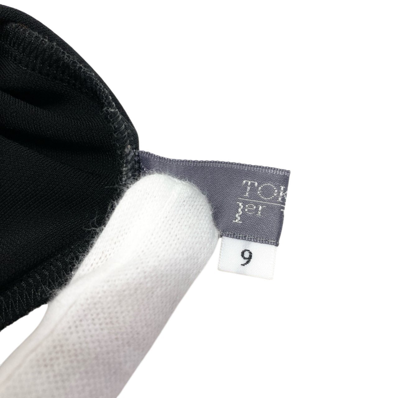 5c5 TOKUKO 1er VOL トクコプルミエヴォル ロングカーディガン 長袖 花柄レース くるみボタン ストレッチ レディース 女性服 サイズ9 ブラックu02t