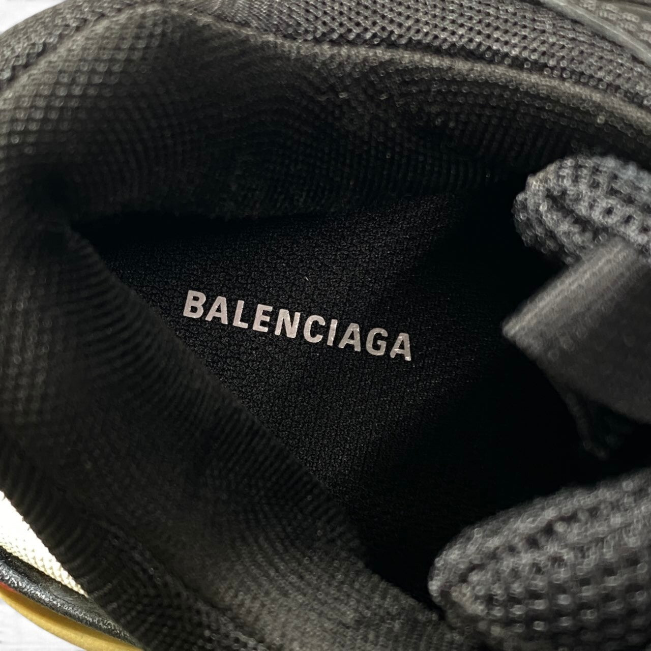 1h20 BALENCIAGA バレンシアガ Triple S スニーカー パネルデザイン 26.5cm ブラック メンズ 男性用t18r