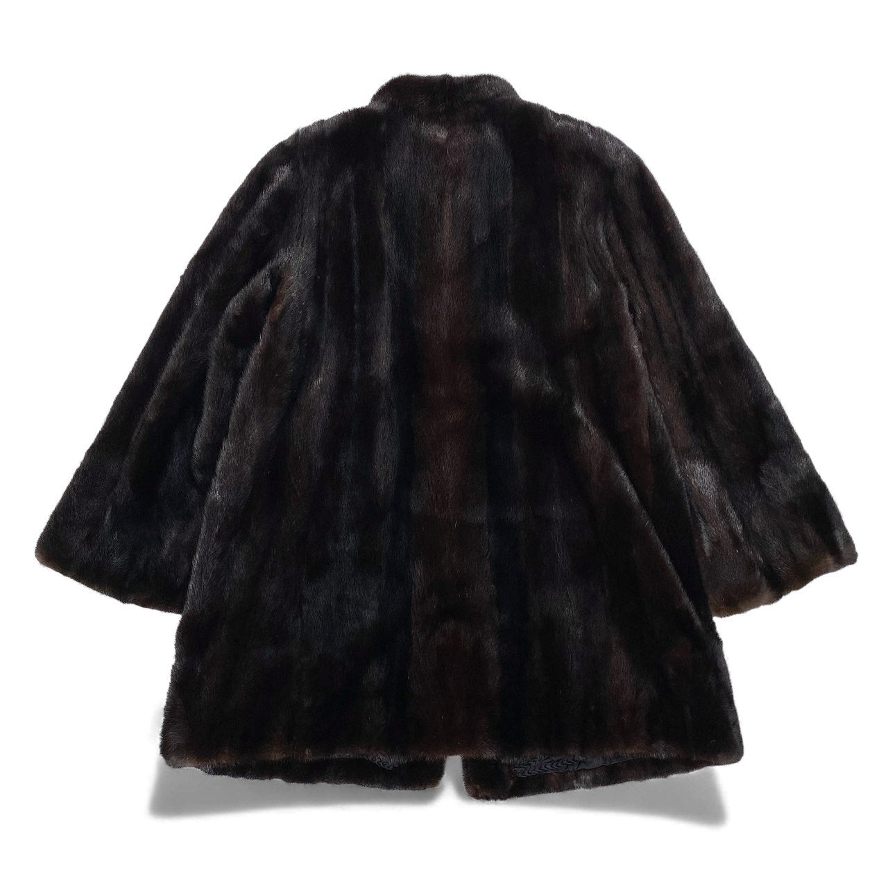 11k28 carven fur カルヴェン ファー マホガニーミンク ミンクコート 毛皮コート セミロングコート ダークブラウン ミンクファー レディースu02t