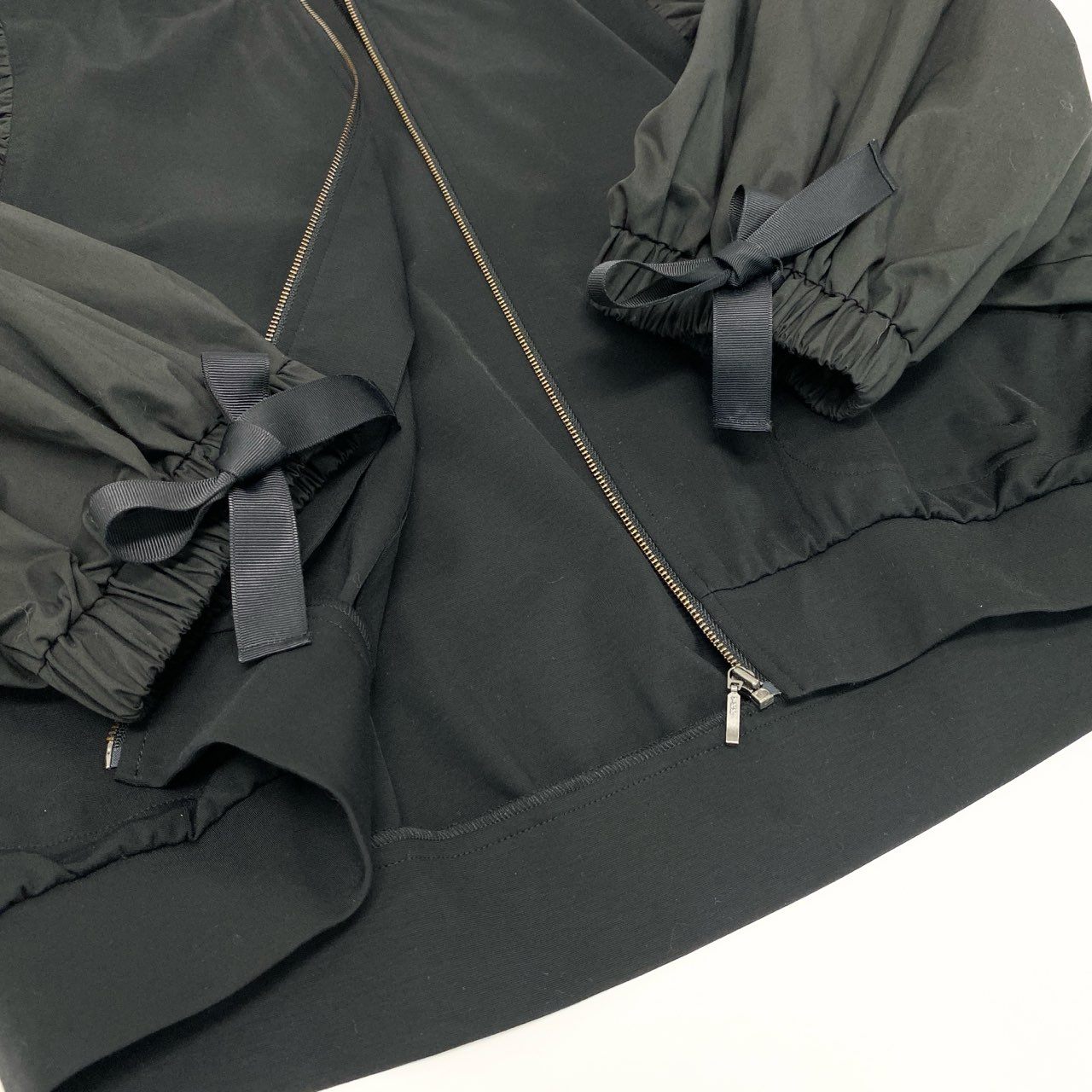 18k20 TOKUKO 1er VOL トクコプルミエヴォル ノーカラージャケット ブルゾン フルジップ ドルマンスリーブ○ レディース 女性用 9 ブラックu02t