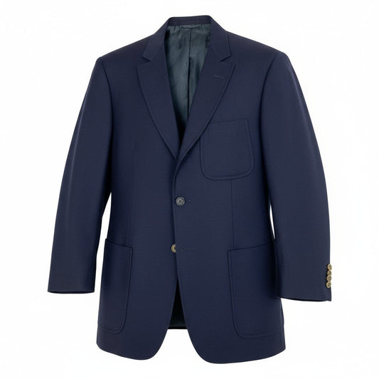 74k11 【美品】ARNYS PARIS アルニス テーラードジャケット ブレザー 三釦 フォーマル ビジネス 50サイズ ネイビー メンズu02t