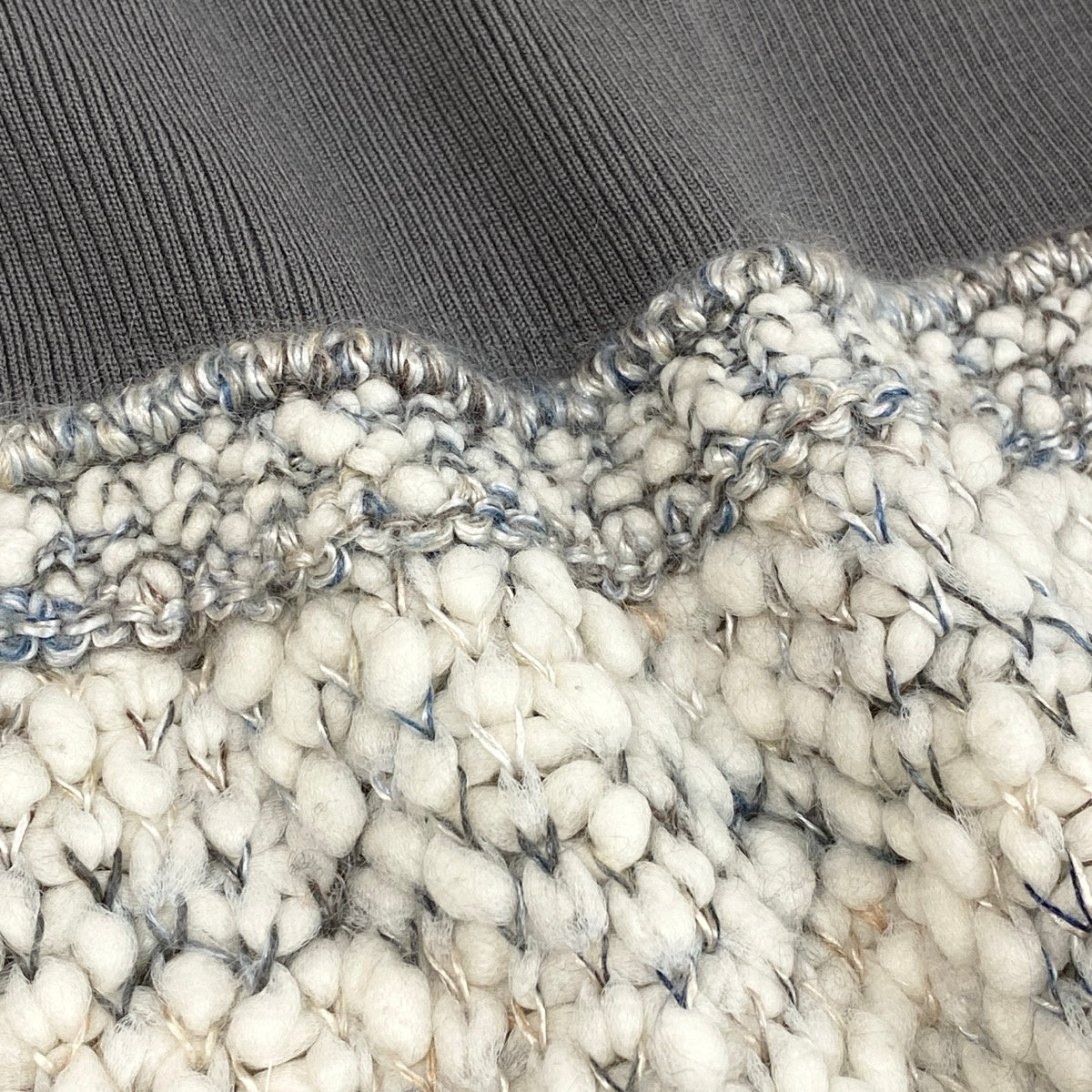 Cg10 【美品】CHANEL 2016年 シルクウール ドッキングドレス P54439 34サイズ グレー系 ウール100％ レディース 女性用ta1