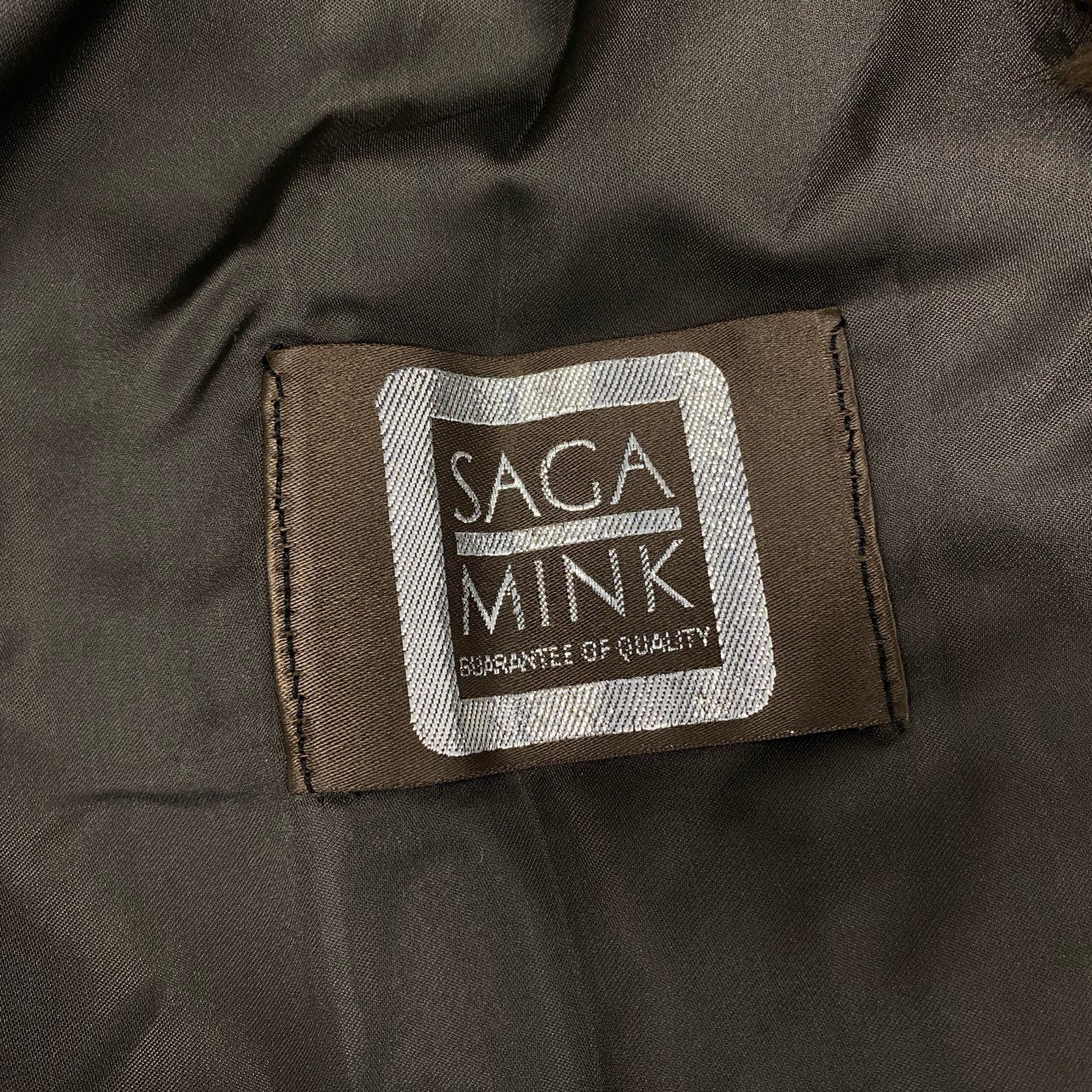 28i29　《美品》jindo ジンドー SAGA MINK サガミンク デミバフミンク  毛皮コート ミンクコート ロングコート 14サイズ ブラウン レディースt18r