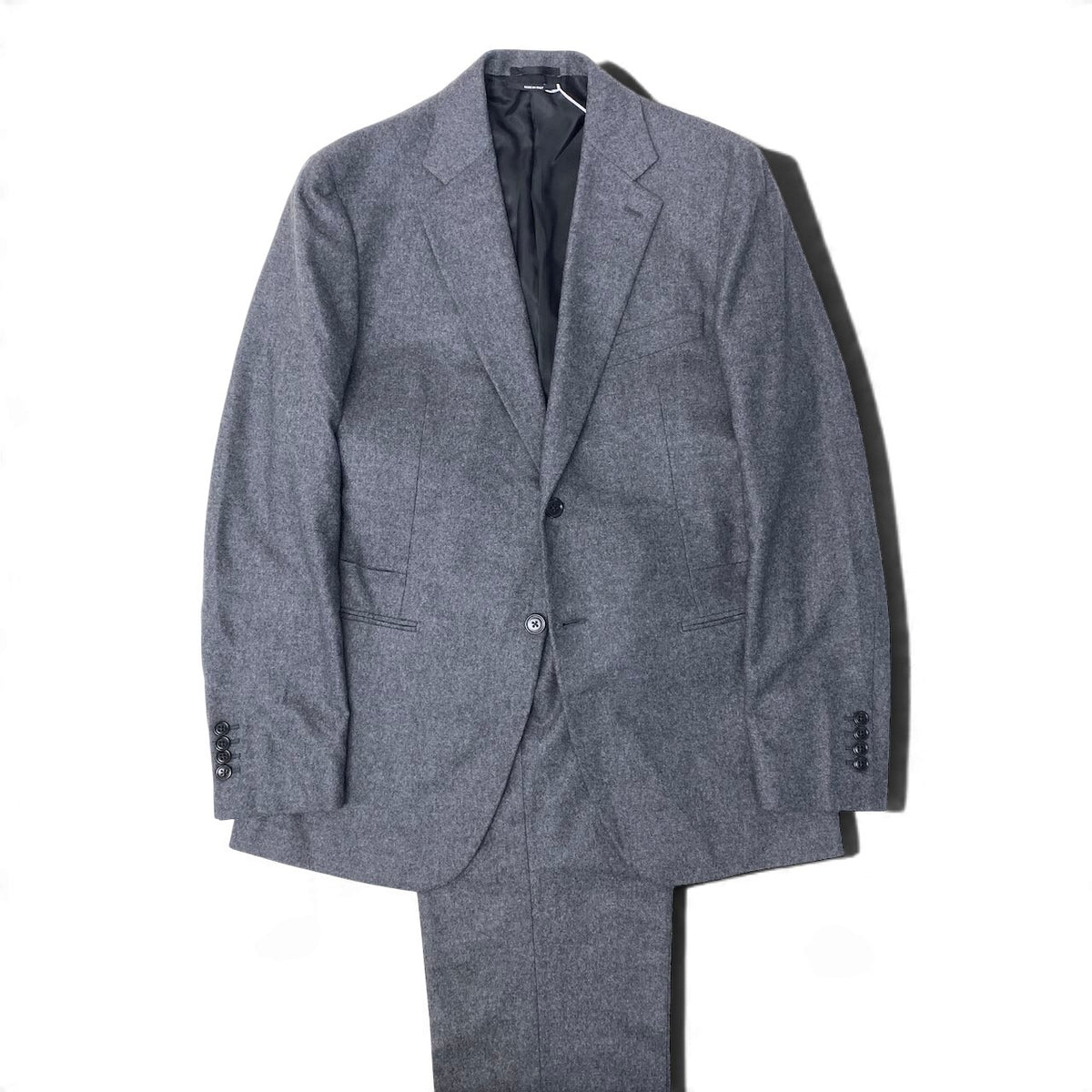 9j15 【極美品】 HERMES エルメス 2023年 セットアップ シングルスーツ カシミヤブレンド A9802Z サイズ50 グレー メンズ 紳士靴u02t