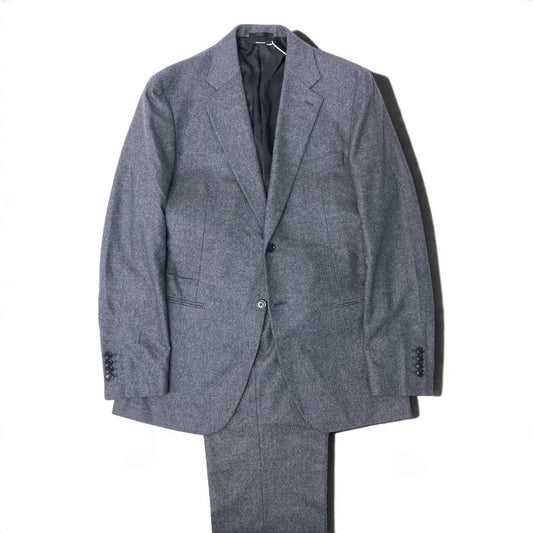 9j15 【極美品】 HERMES エルメス 2023年 セットアップ シングルスーツ カシミヤブレンド A9802Z サイズ50 グレー メンズ 紳士靴u02t