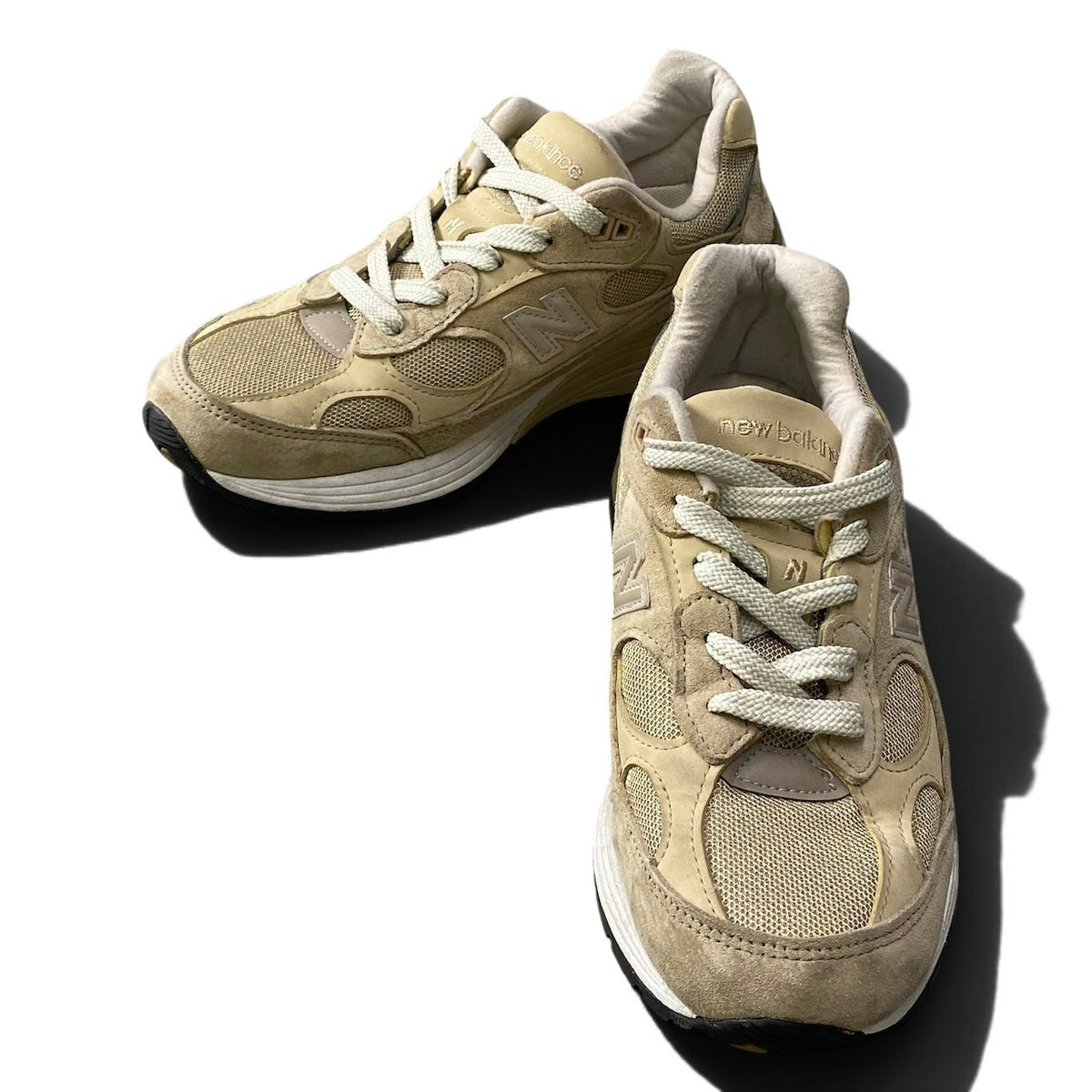 3j23 New Balance ニューバランス Ｍade in USA M992 ローカットスニーカー M992TN 25cm タン/ベージュ メンズ 紳士靴o07t