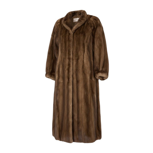 32k28 【美品】CHERMINETTE  ミンクコート ロングコート サイズ11号  デミバフミンク レディース MINK FURk02i