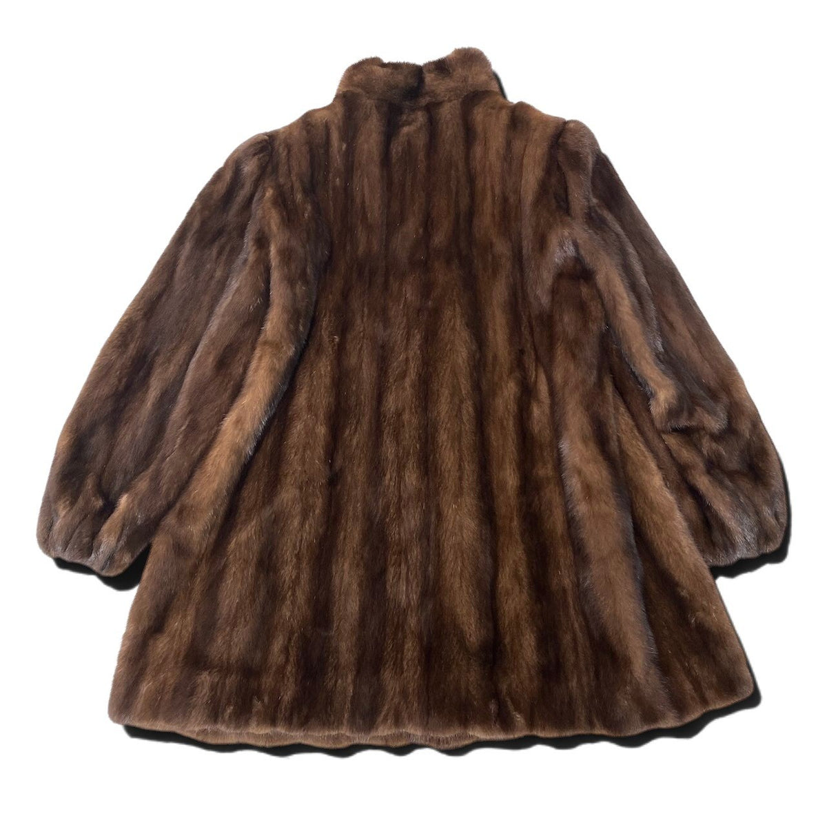 58i20 デミバフミンク ファーコート サイズF ブラウン 本毛皮 Mink Fur Coat リアルファーt18r