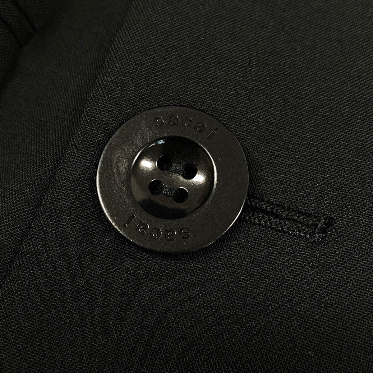 Aj19 【極美品】 sacai サカイ 24年 Suiting Jacket スーチングジャケット ダブルブレスト サイズ1 ブラック レディースu02t