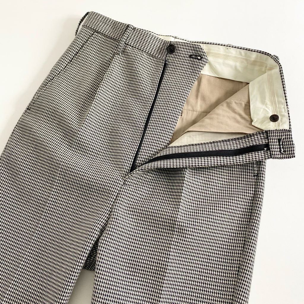 63e5 《美品》 doublet ダブレット Pe/W HIGH WAIST SLIM TROUSERS ハイウエストスリムトラウザーズ パンツ ボトムス スラックス 20SS02PT112 XSサイズ ブラック ホワイト