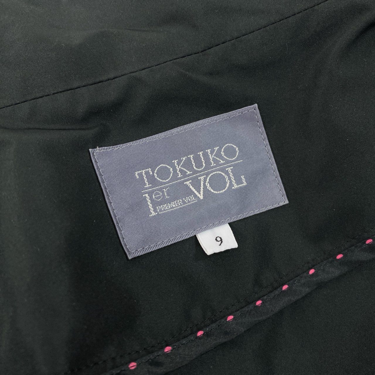 28k29 TOKUKO 1er VOL トクコプルミエヴォル フルジップ ロングコート ロングスリーブ 袖取り外し可○ 2way ハイネック レディース 女性用 9 ブラック ポリエステル100％u02t