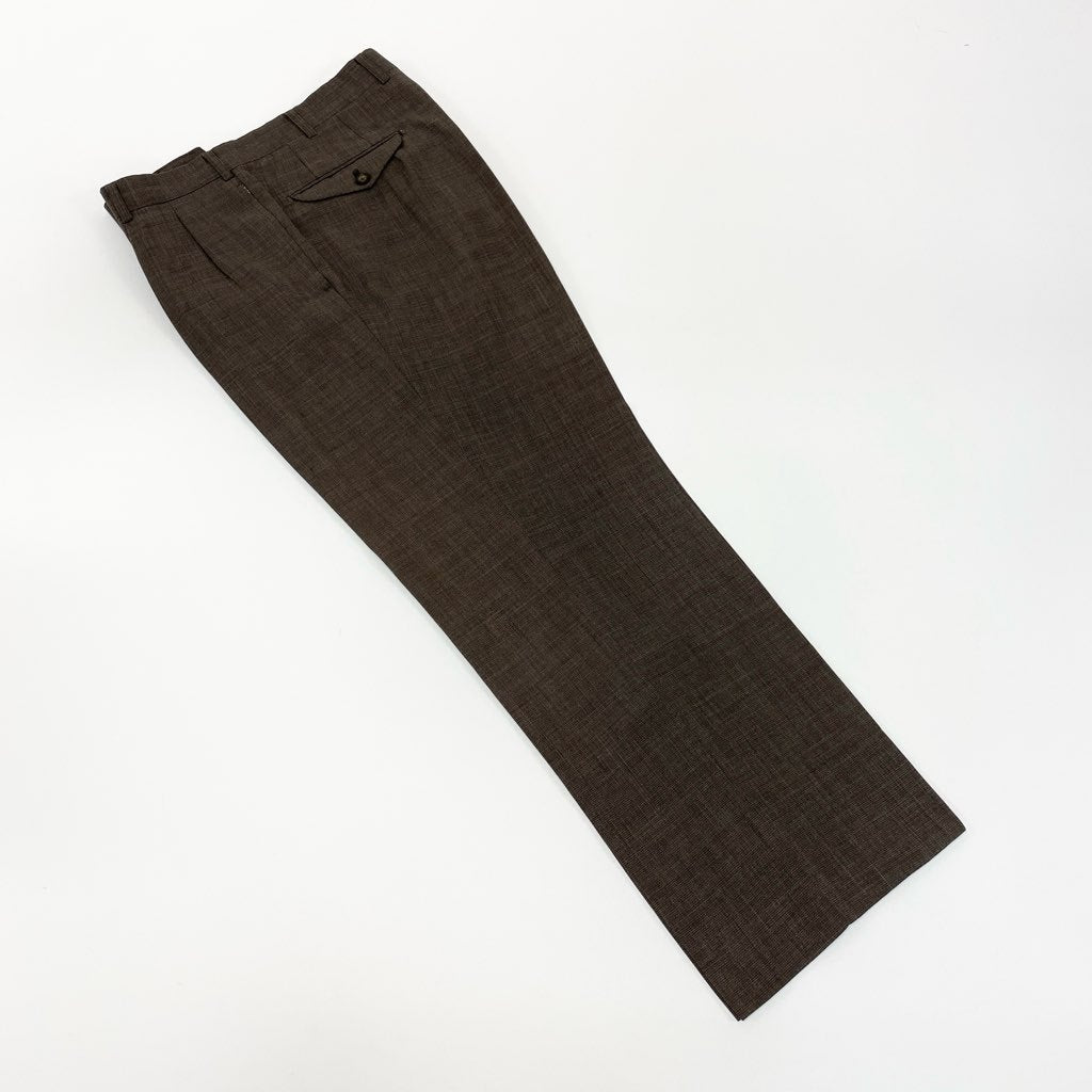 16a27 Burberrys バーバリーズ スーツセットアップ ダブルブレスト テーラードジャケット スラックスパンツ 94-84-165 AB4 ブラウン ウール100％ メンズ 男性用o07t