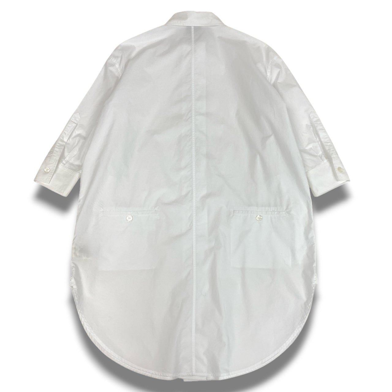 Ec2 Acne Studios アクネ ストゥディオズ 5分袖 シャツワンピース トップス 34 ホワイト コットン レディースu02t