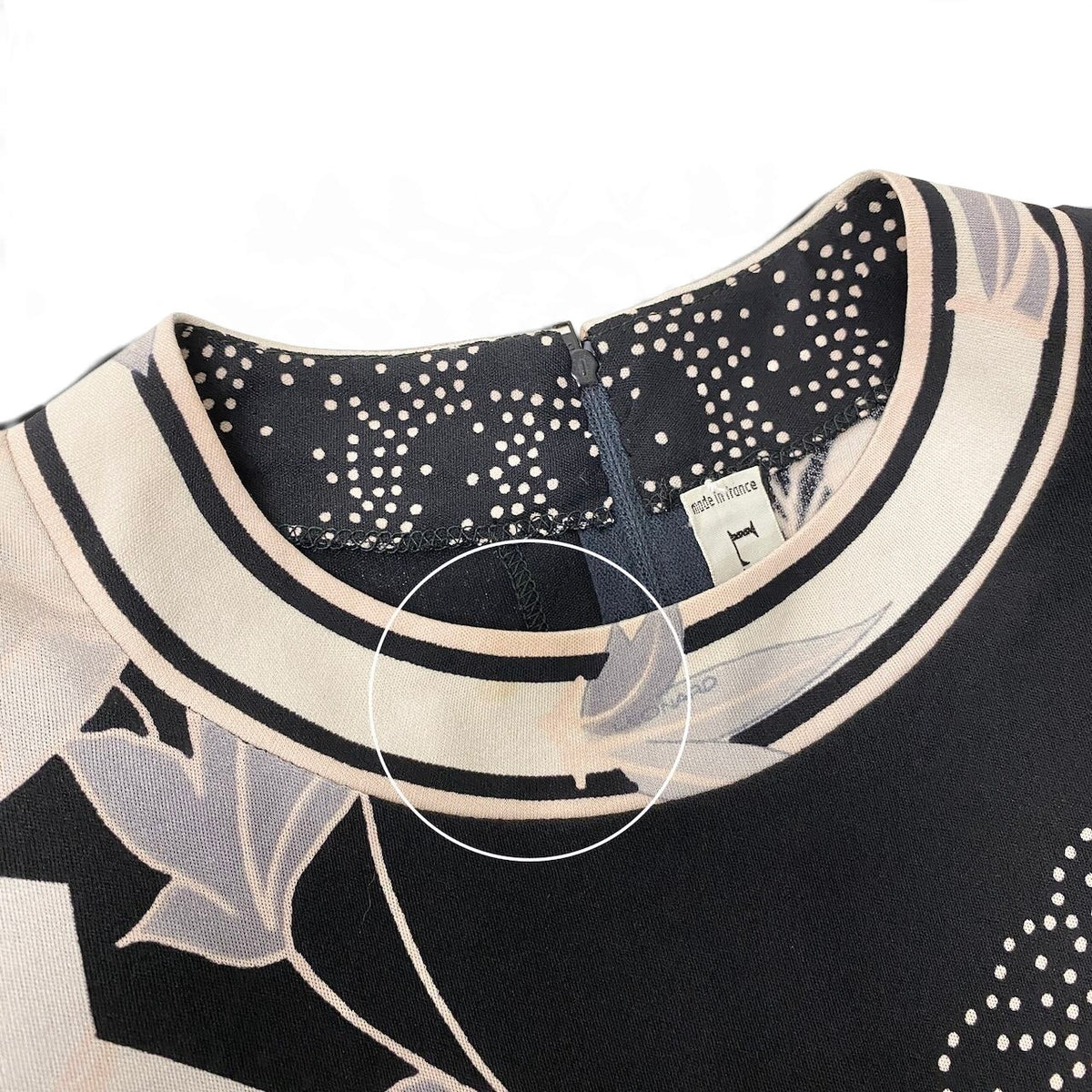 28j15 LEONARD FASHION レオナール ロングスリーブ ワンピース 花柄プリント シルクワンピース ブラック レディースu02t