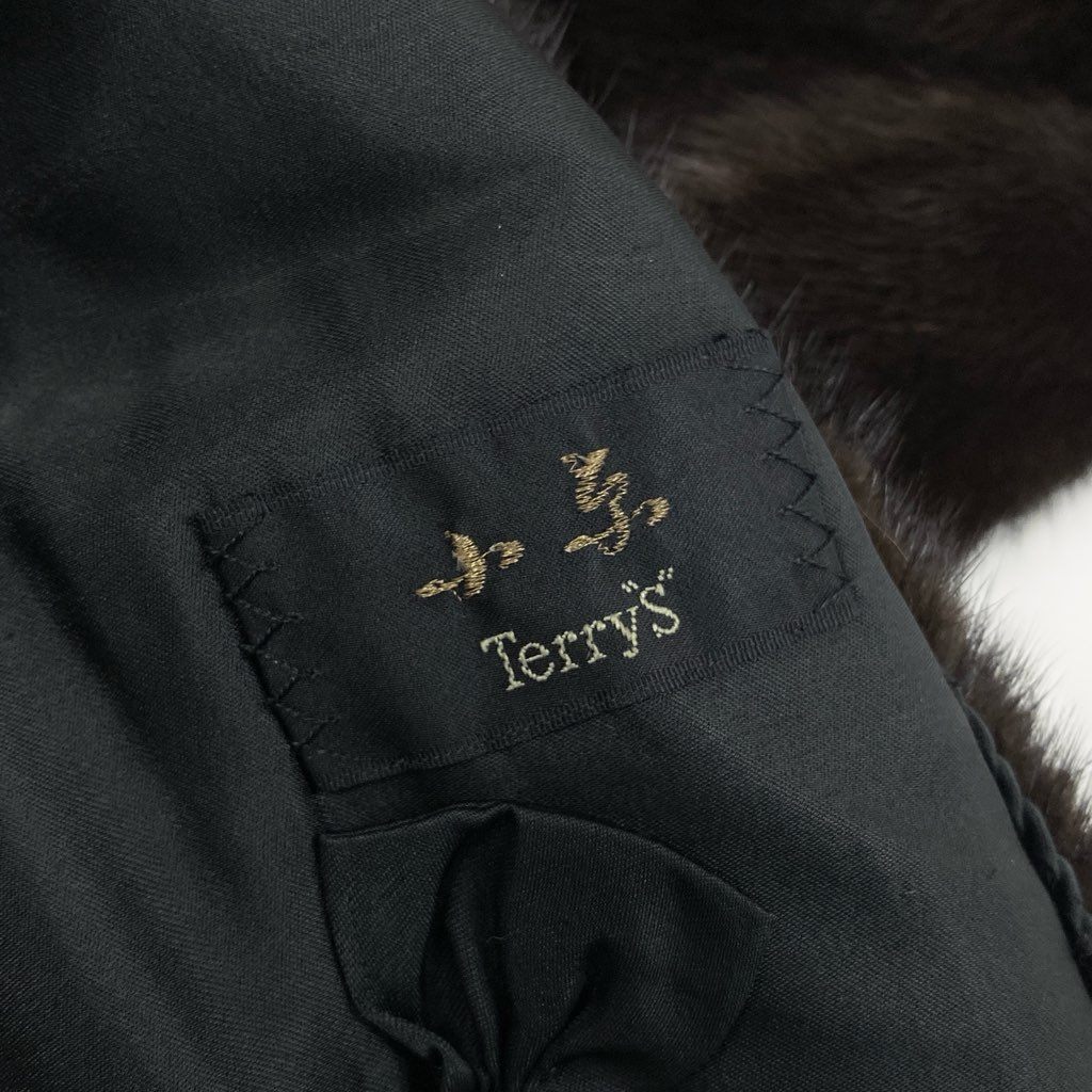 34l24 Terry’s テリーズ デミバフミンク 丈115cm 超ロングコート サイズ12号 ブラウン 本毛皮 MINK FUR 毛質◎t18r