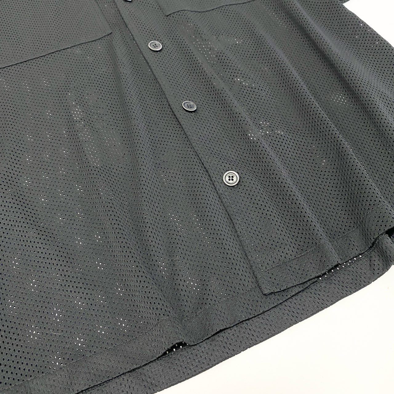 63a28 BURBERRY LONDON ENGLAND バーバリー ロンドンイングランド 半袖シャツ BASKETBALL JERSEY SHIRT 8067375 Mサイズ ブラック ポリエステル100％ メンズo07t