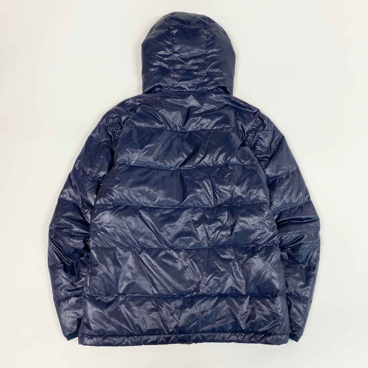 41i26 Paul Smith ポールスミス ダウンジャケット フーディージャケット アウター 裏地風船柄 L ネイビー メンズk02i