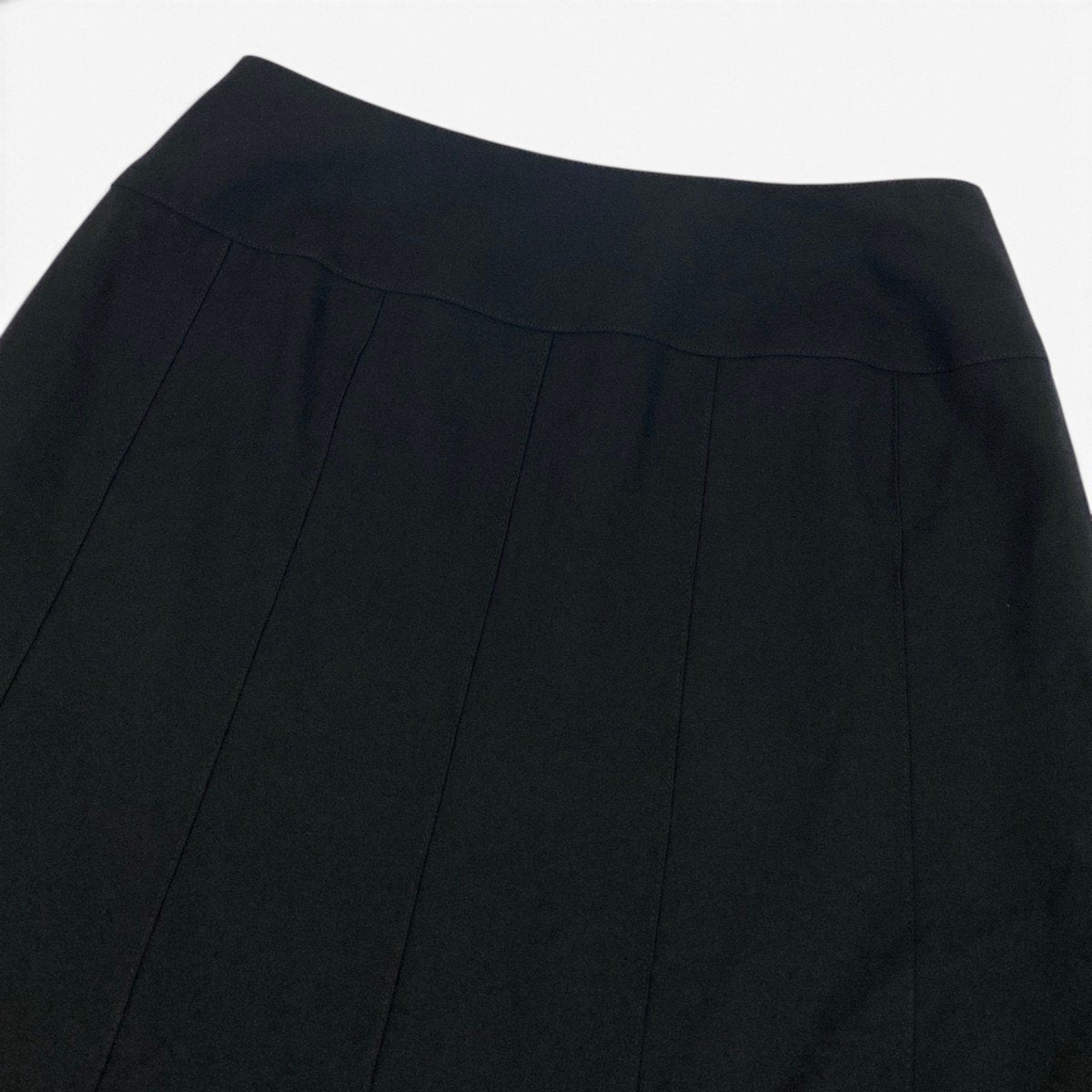 i19【美品】CHANEL 1997年 スカート ココマーク フランス製 42サイズ ブラック ウール100％ レディース 女性用u02t