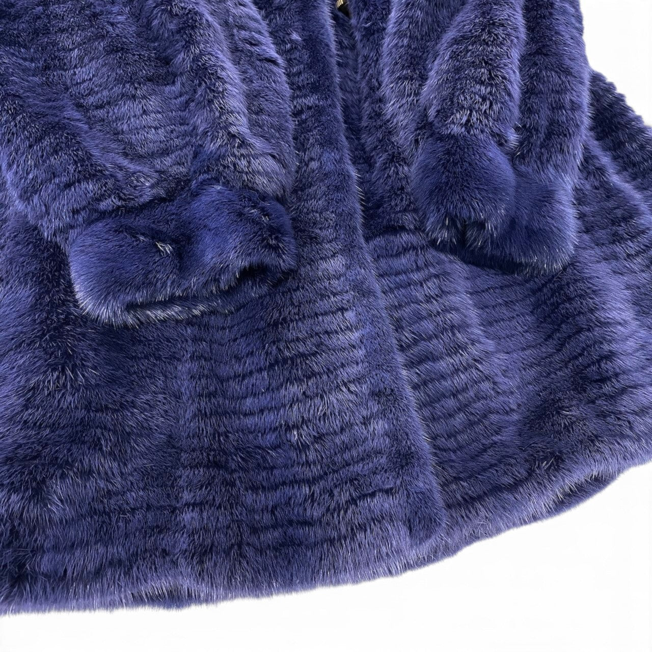 29h31 WISTERIA SAGA MINK サガミンク 銀サガ 染めミンクファー ロングコート サイズF パープル 最高級本毛皮 Mink Fur Long Coatt18r