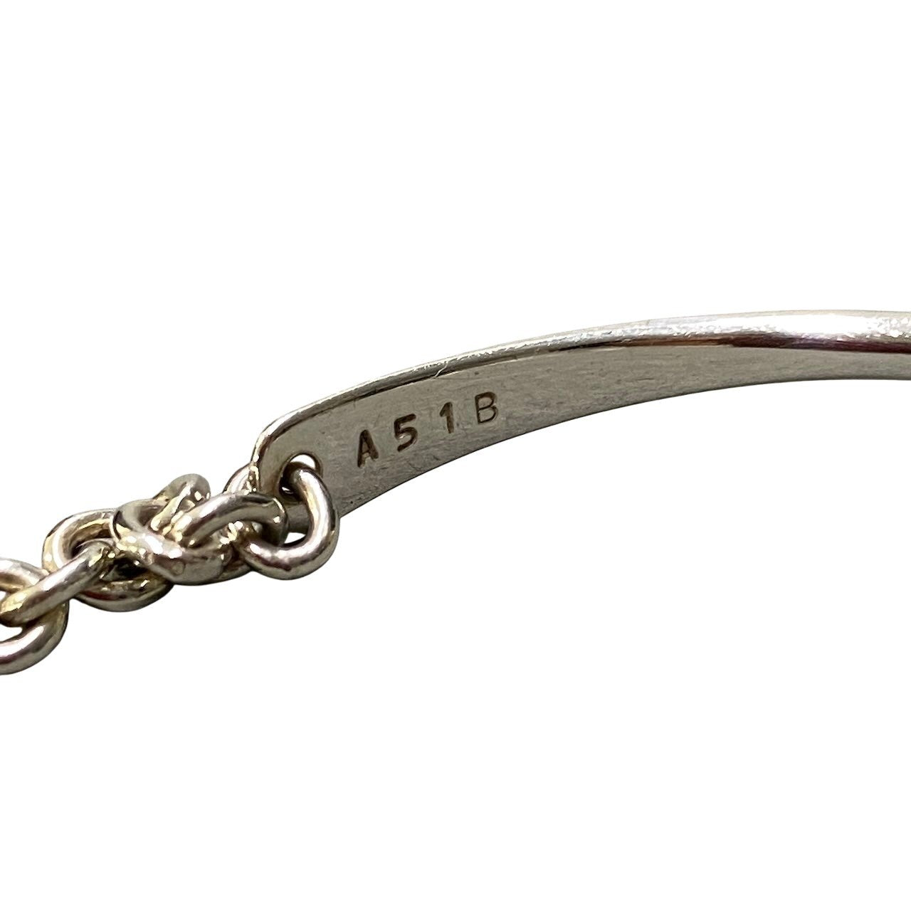 e13《美品》 GEORG JENSEN ジョージジェンセン ノット チェーンブレスレット ファッション小物 シルバー 925 レディースu02t