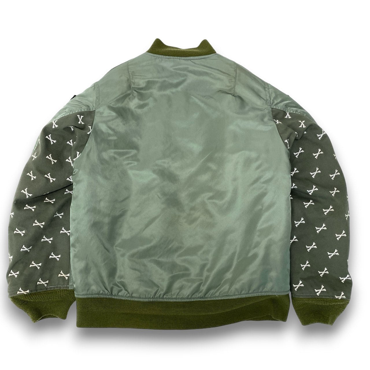 80c10 WTAPS ダブルタップス MA-1 フライトジャケット RED DAWN 刺繍 アウター GWDT-JK-M01 カーキ ナイロン100％ メンズ 男性用o07t