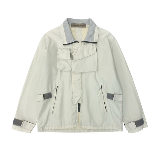 42b27 MASSIMO OSTI マッシモオスティ Techweear テックウェア サイズ46 ホワイト Tactical Jacket タクティカルジャケットt18r