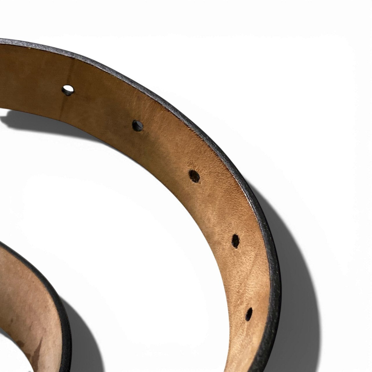 a6 DOLCE&GABBANA ドルチェアンドガッパーナ レザーベルト DGロゴ バックル イタリア製 85CM 34INCH ブラック レザー レディースk02i