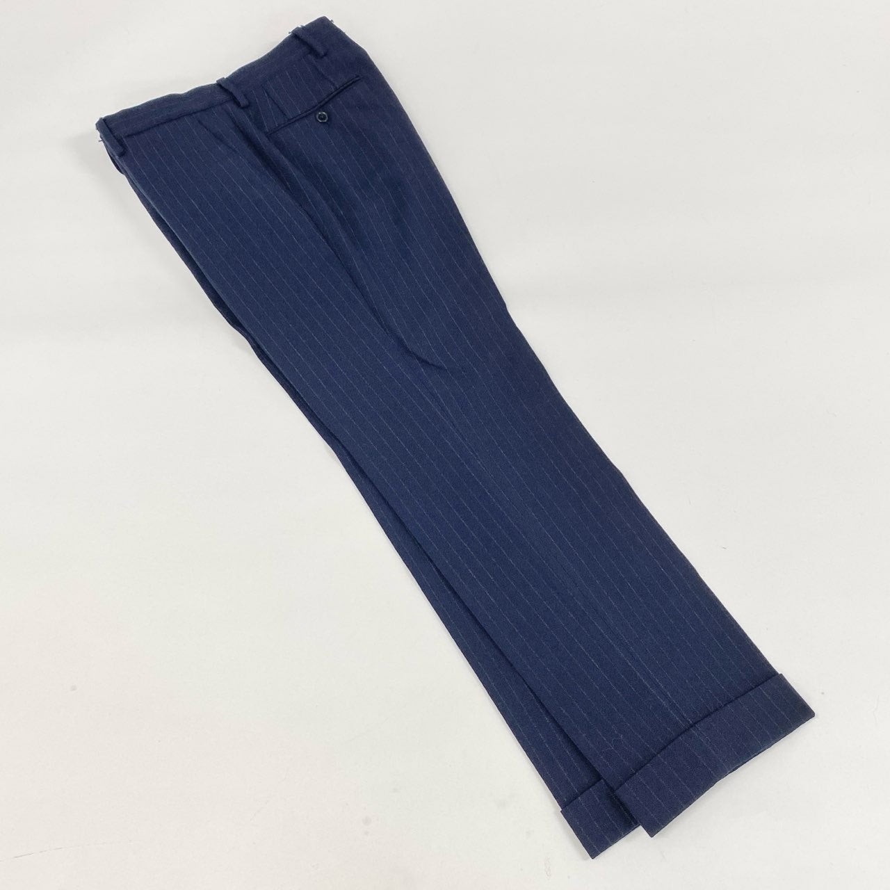 58i11 LARDINI ラルディーニ セットアップスーツ テーラードジャケット ブートニエール付き ストライプ メンズ 男性用 44 ネイビーu02t