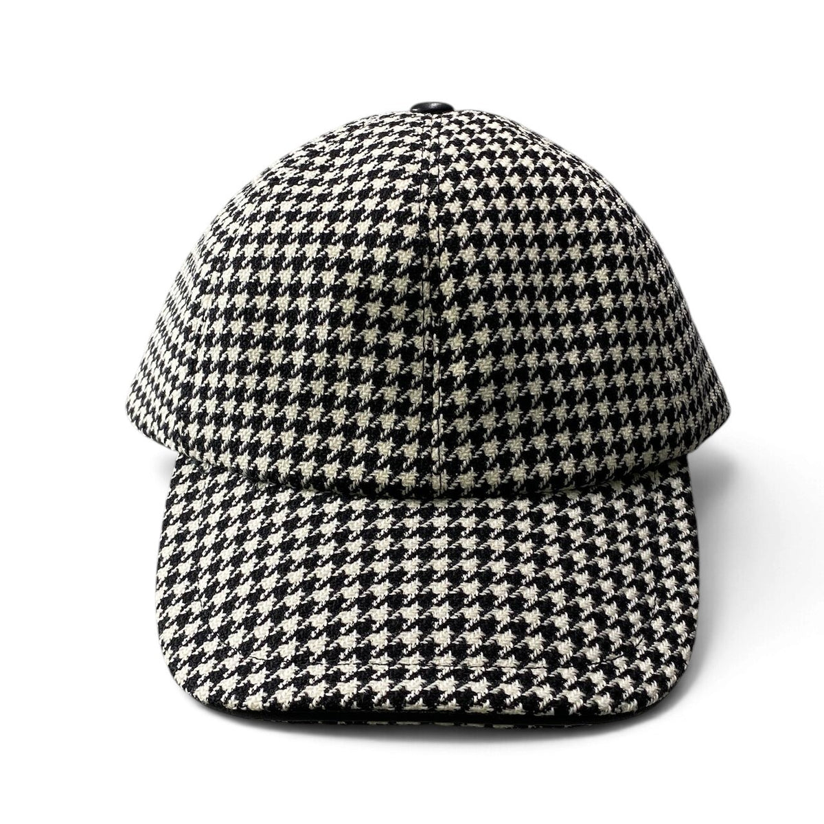 j15 【新品保管品】Christian Dior ツイードキャップ 千鳥格子 帽子 58サイズ ホワイト ブラック レディース 女性用