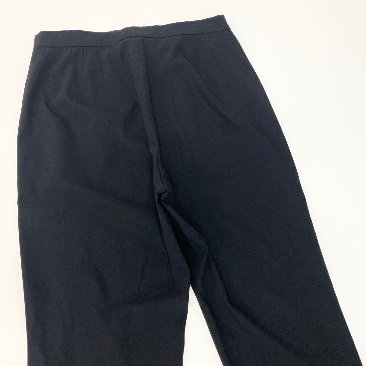 Eh1 JIL SANDER スラックスストレートパンツ イタリア製 36サイズ ブラック レディース 女性用ta2