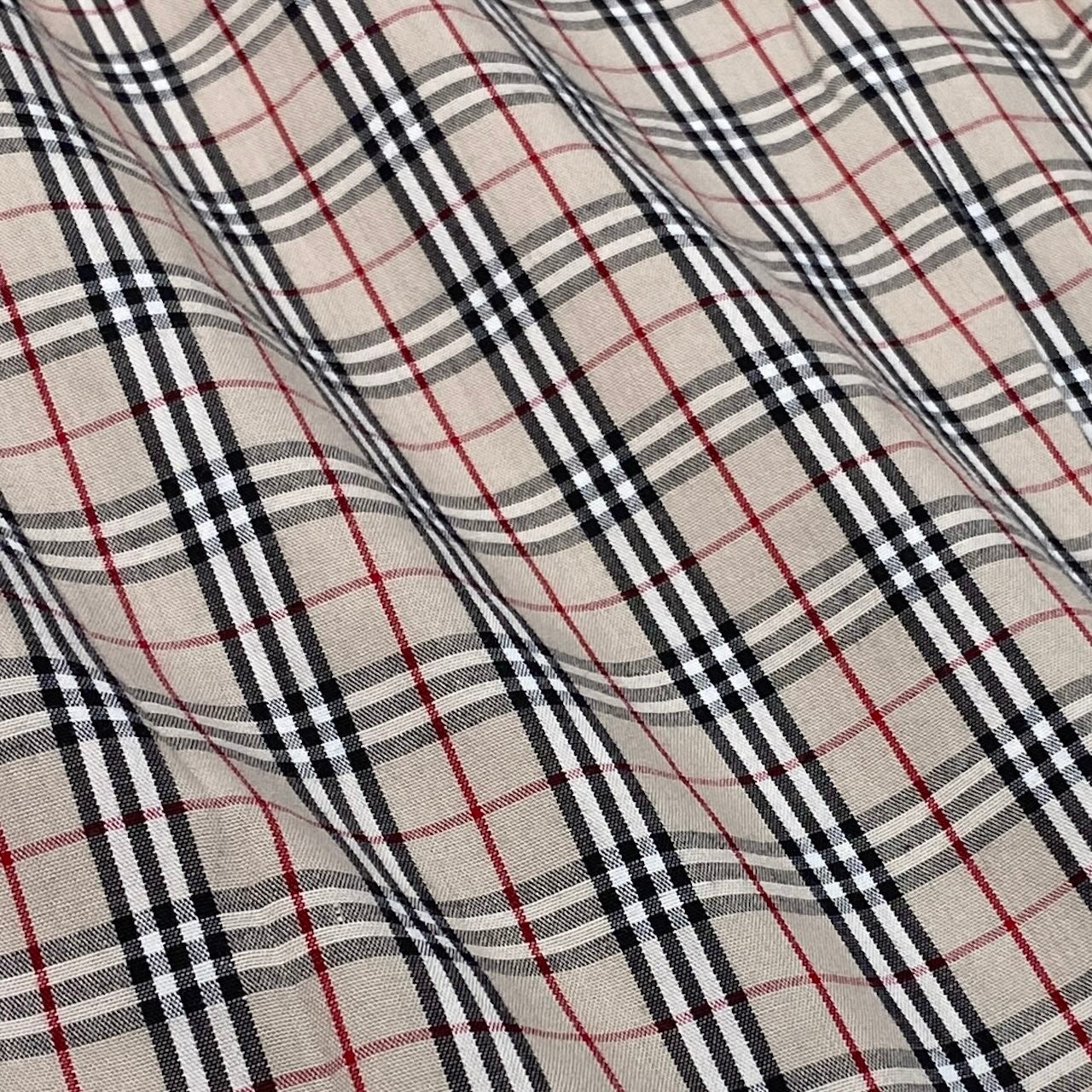 Ig6 BURBERRY LONDON BLUE LABEL バーバリーロンドン ブルーレーベル ノバチェック柄 フレアスカート 膝丈 FL525-400 サイズ34 ベージュ レディースo07t