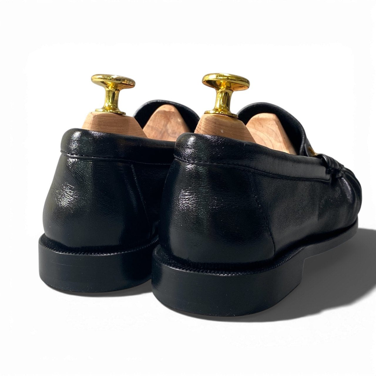c17 【未使用】SAINT LAURENT サンローラン ル ローファー サイズ37 ブラック ソフトシャイニーレザー レディース 靴 レザーシューズk02i