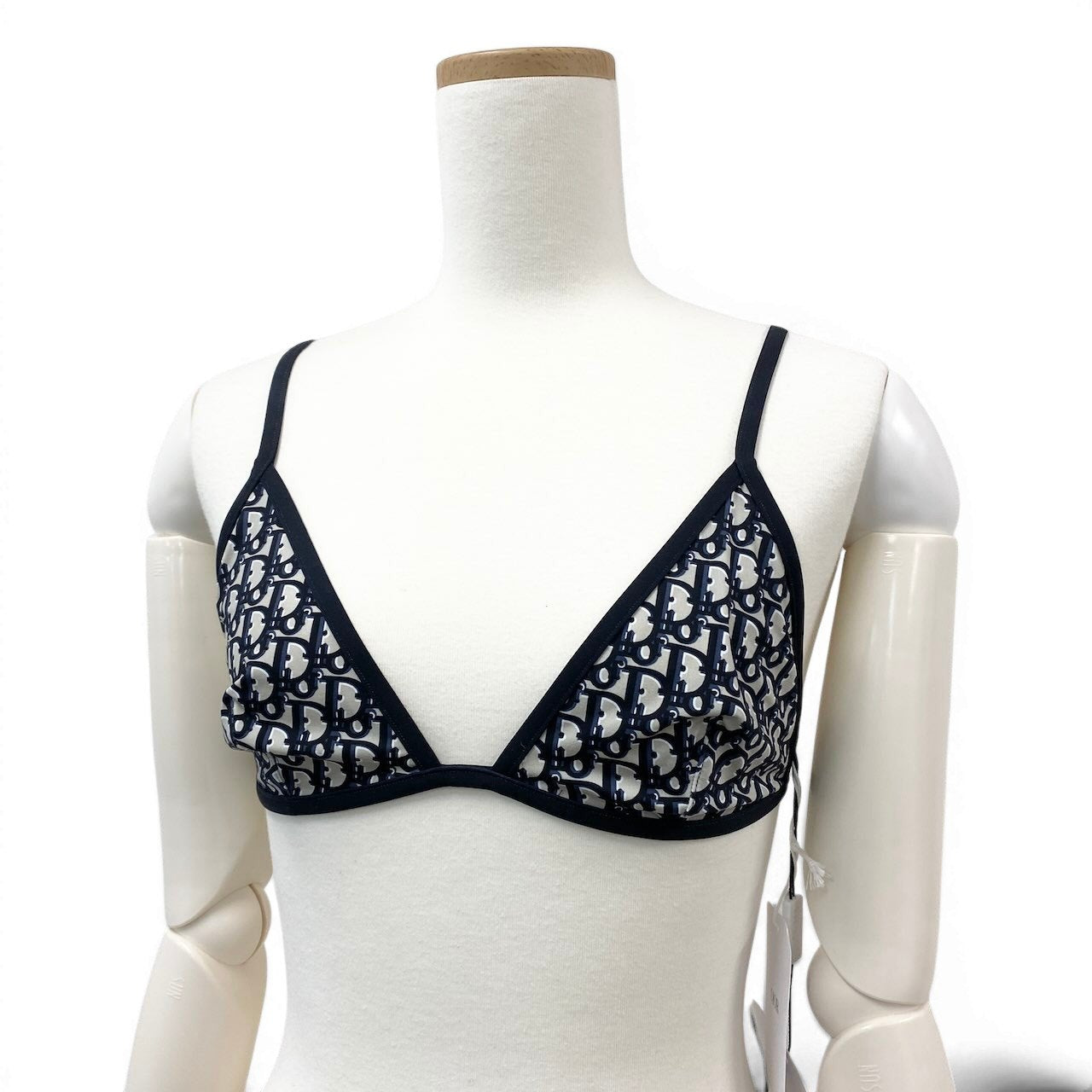 e29【新品】 Christian Dior クリスチャンディオール オブリーク テクニカル ファブリック セパレートビキニ 水着 総柄 サイズM マルチカラー レディース 女性用k02i