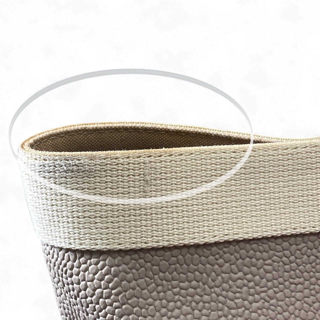 bk18 Herve Chapelier エルベシャプリエ 705GP 舟形ハンドバッグ 鞄 グレー系 レザー×キャンバス レディースu02t