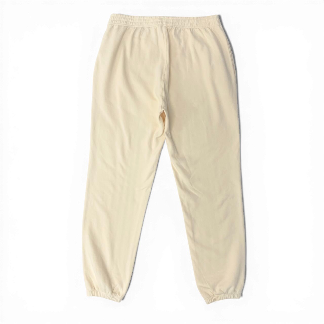 63c30 【新品保管品】MAISON KITSUNE メゾンキツネ コットンジョグパンツ スウェットパンツ ロゴプリント ボトムス 裏起毛 IM01304KM0022 XLサイズ アイボリー コットン100％ メンズ 男性用o07t