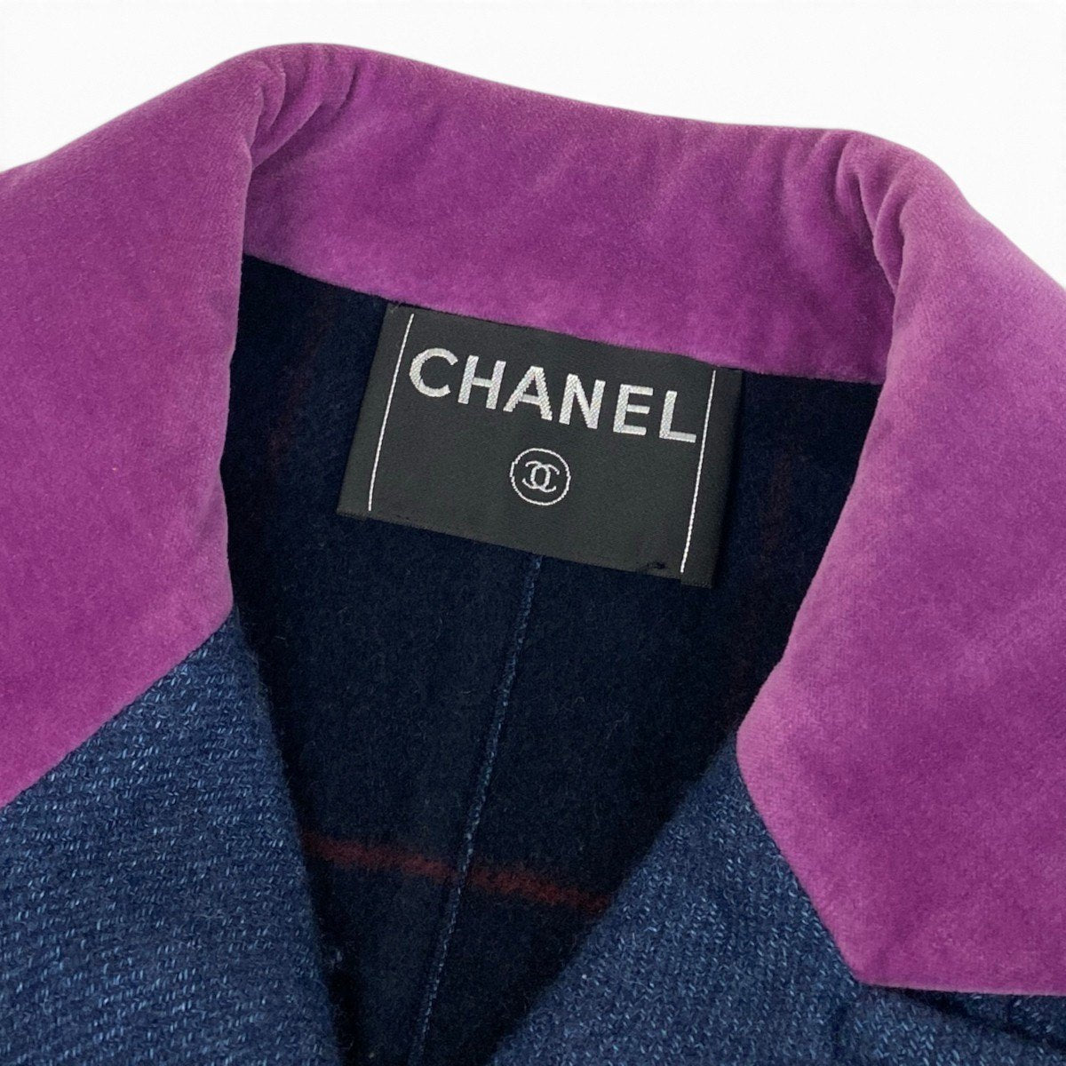 i22 CHANEL シャネル 2007FW カシミヤ ダブルコート Cashmere Blue Coat from FW2007 Ready To Wear Show P32027 ブルーt18r