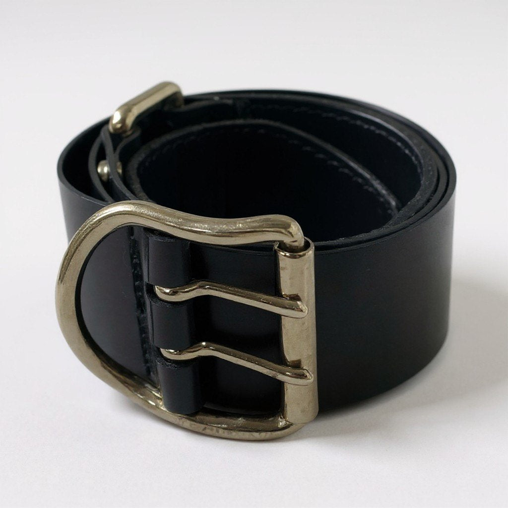 a5 DOLCE&GABBANA ドルチェアンドガッパーナ ベルト 切替デザイン イタリア製 38 80 ブラック レディースk02i