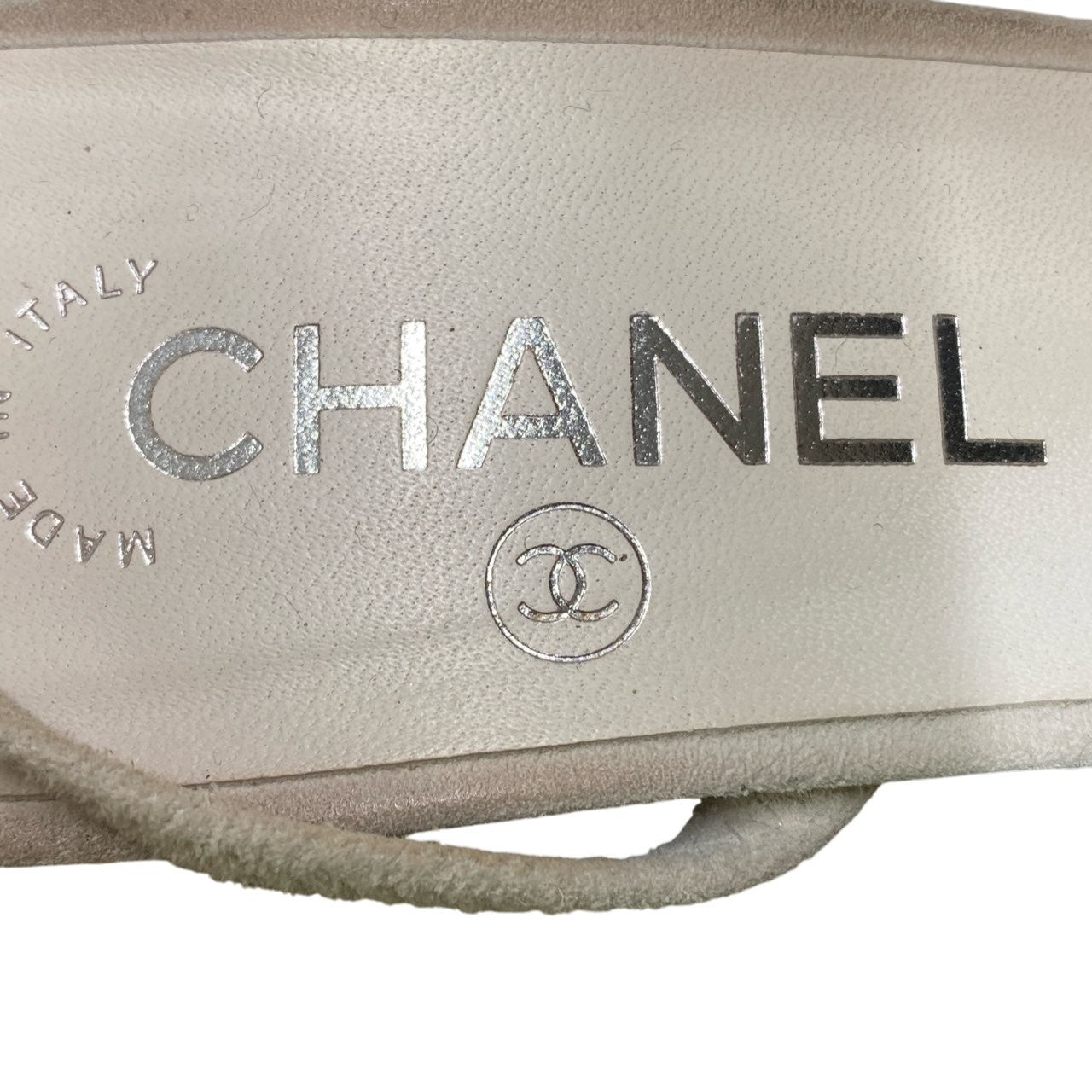 b13《美品》 CHANEL シャネル スリングバック ラインストーン ココマーク ヒールパンプス G31318 38 シルバー ブラック レディースta1