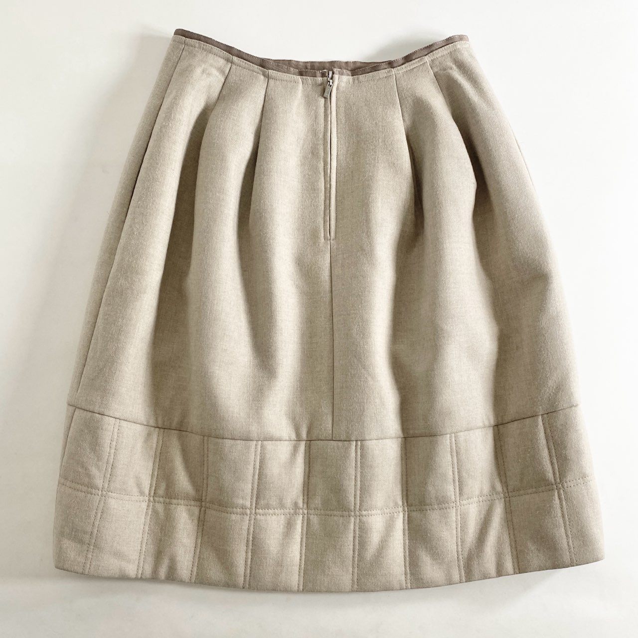 60i27 FOXEY フォクシー Chocolate Switch Skirt チョコレートスウィッチ スカート 39181 40 ベージュ 日本製